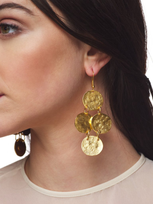 Textured Coin Earring