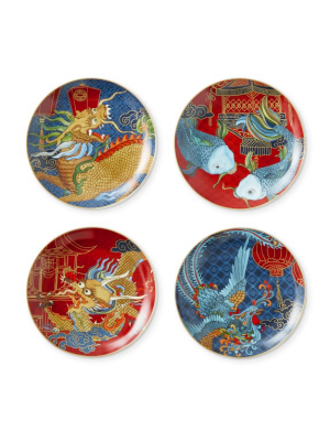 Lunar Appetizer Plates, Set Of 4