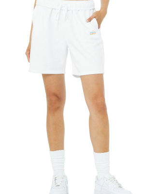 Pride Accolade Sweat Short - White