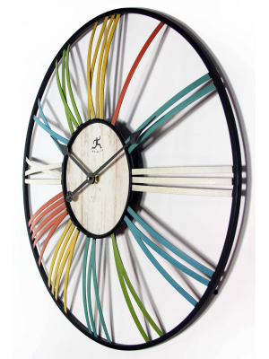 27" Wagon Wheel Wall Clock - Infinity Instruments