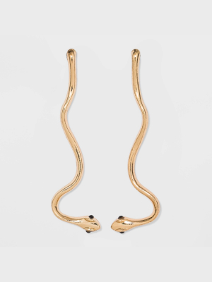 Snake Shape Drop Earrings - Wild Fable™ Gold