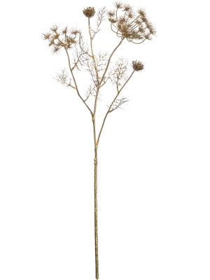 Sullivans Artificial Queen Anne's Lace Spray 28"h Brown