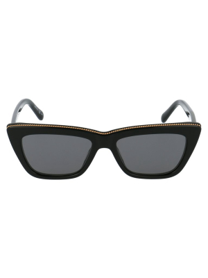 Stella Mccartney Eyewear Chain Detail Square Frame Sunglasses