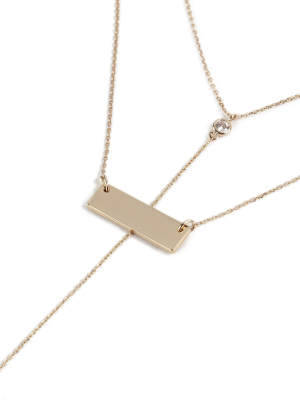 **house Of Freedom Bar Y-necklace