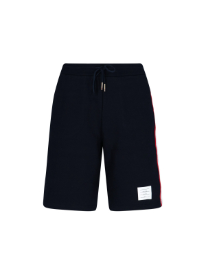 Thom Browne Signature Stripe Jersey Shorts