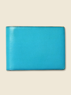 Small Bi-fold Wallet - Cadet Blue