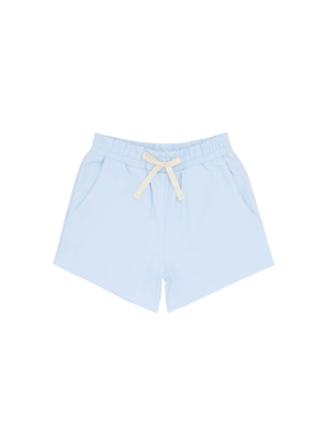 Boys Light Blue Canvas Short