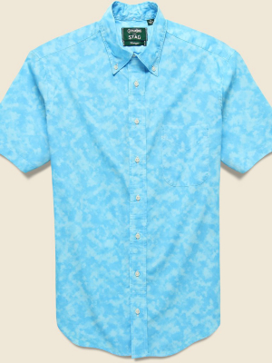 Tie Dye Oxford - Blue