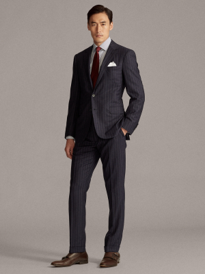 Gregory Pinstripe Twill Suit