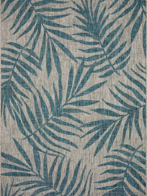 Isle Rug In Grey & Aqua By Loloi