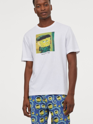 Pajama T-shirt And Shorts