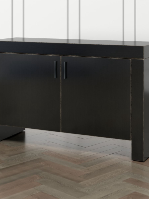 Waterfall Bruno Black Storage Cabinet