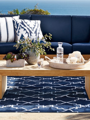 Moroccan Gate Indoor/outdoor Rug, Navy