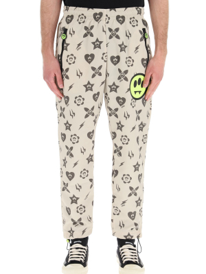 Barrow Monogram Printed Straight Leg Track Trousers