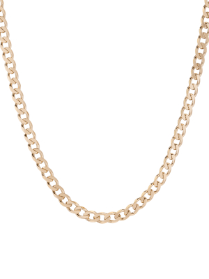 Xl Gold Curb Chain Necklace