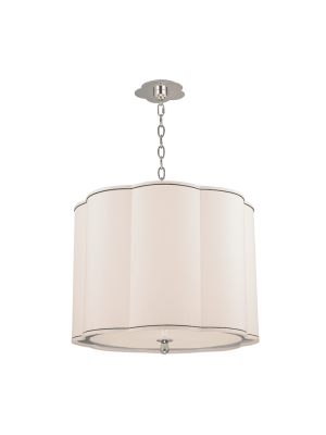 Sweeny 4 Light Pendant Polished Nickel