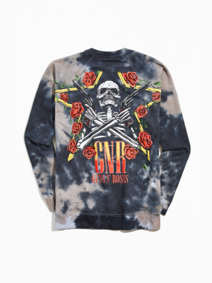 Guns N’ Roses Tie-dye Crew Neck Sweatshirt