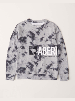 Print Logo Crew Sweatshirt