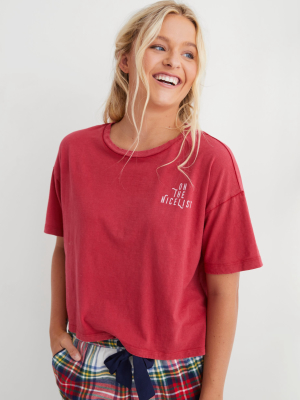 Aerie Cropped Crewneck T-shirt