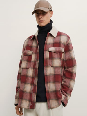 Combination Plaid Overshirt