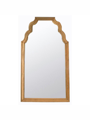 Teak Floor Mirror