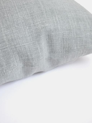 Old Mint Belgian Linen Pillow, Square