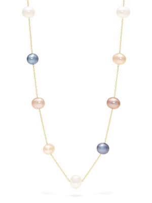 Effy 14k Yellow Gold Cultured Fresh Water Pearl 16.5" Necklace