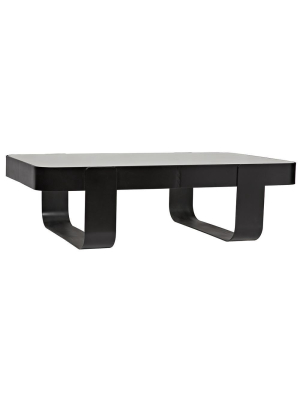 Noir Marshall Black Metal Coffee Table