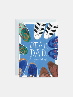 Put Your Feet Up, Dad Card (father's Day)