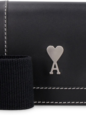 Ami Logo Plaque Crossbody Bag