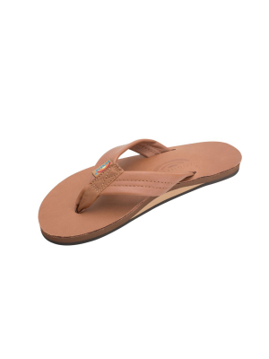 Rainbow Womens Leather Sandal Natural