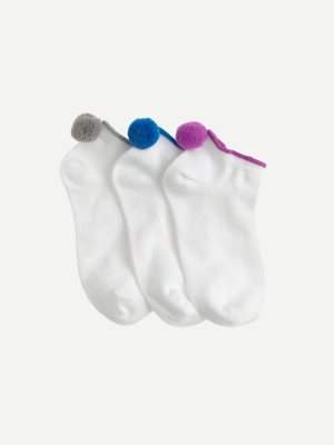 Girls' Ankle Socks Three-pack