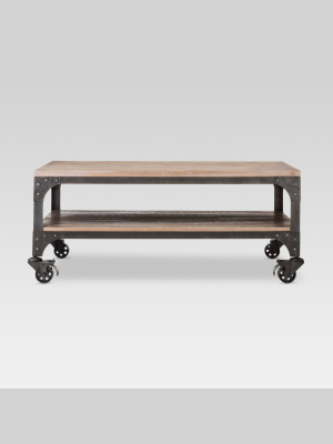 Franklin Coffee Table Wood Brown/weathered Gray - Threshold™