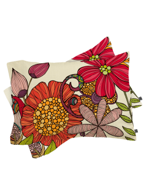 Valentina Ramos Harmonia Floral Pillow Sham (standard) Red 1 Pc - Deny Designs