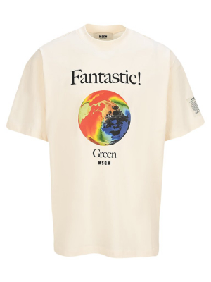 Msgm Fantastic Green T-shirt