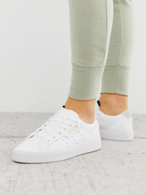 Adidas Originals Sleek Sneakers In White