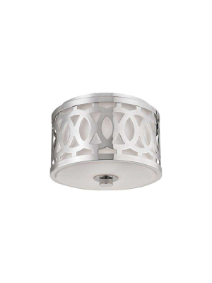 Genesee 1 Light Small Flush Mount Polished Nickel