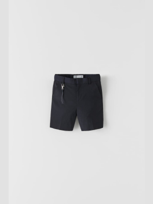 Suit Shorts With Keychain