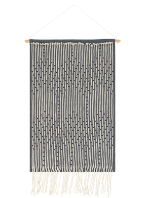 Amare Woven Wall Hanging In Grey