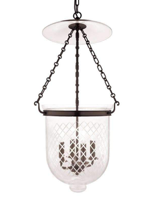 Hampton 4 Light Pendant Old Bronze