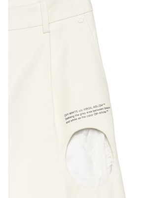 Off-white Meteor Wide Leg Leather Pants