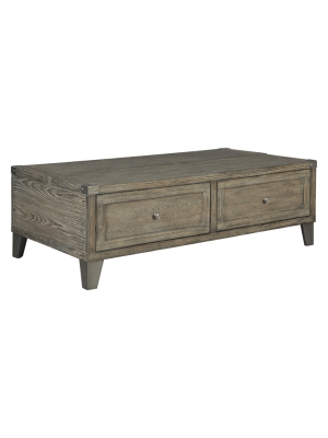 Chazney Lift Top Cocktail Table Rustic Brown - Signature Design By Ashley