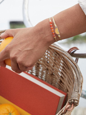 Orange Bangle Bracelet