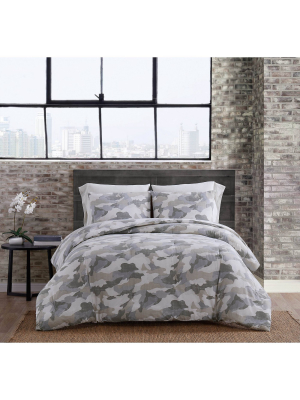 Sean John Garment Washed Camo Duvet Set