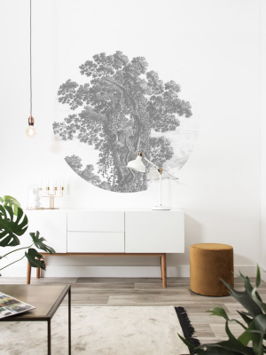 Small Wallpaper Circle In Engraved Tree 013 By Kek Amsterdam