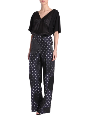 Maison Margiela Wide Legged Polka Dot Pants