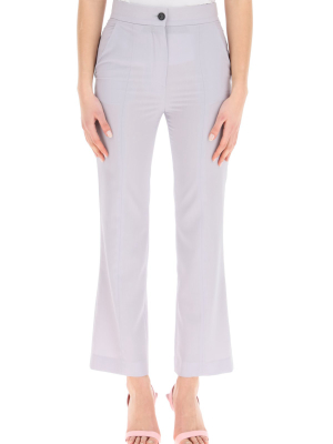 Msgm High-waisted Flared Pants