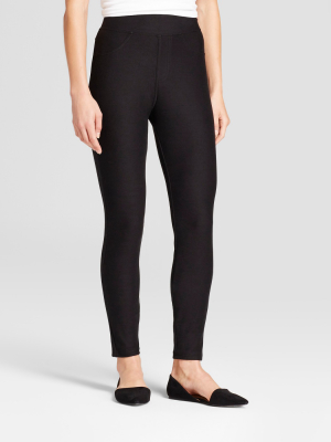 Women's High Waist Jeggings - A New Day™ Black