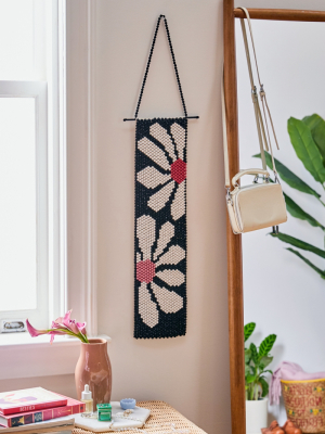 Daisy Beaded Wall Hanging