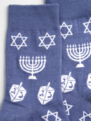 Spread The Light Hanukkah Socks